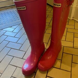 Hunter Fuchsia Tall Boots Suze 7